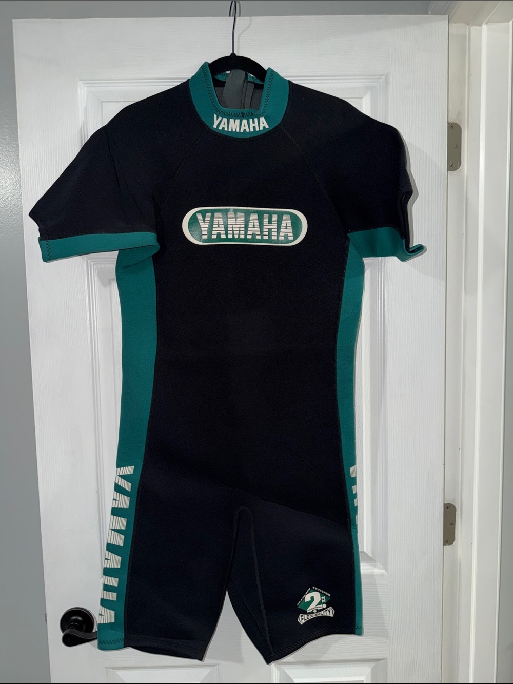 Yamaha Black and Teal Wetsuit